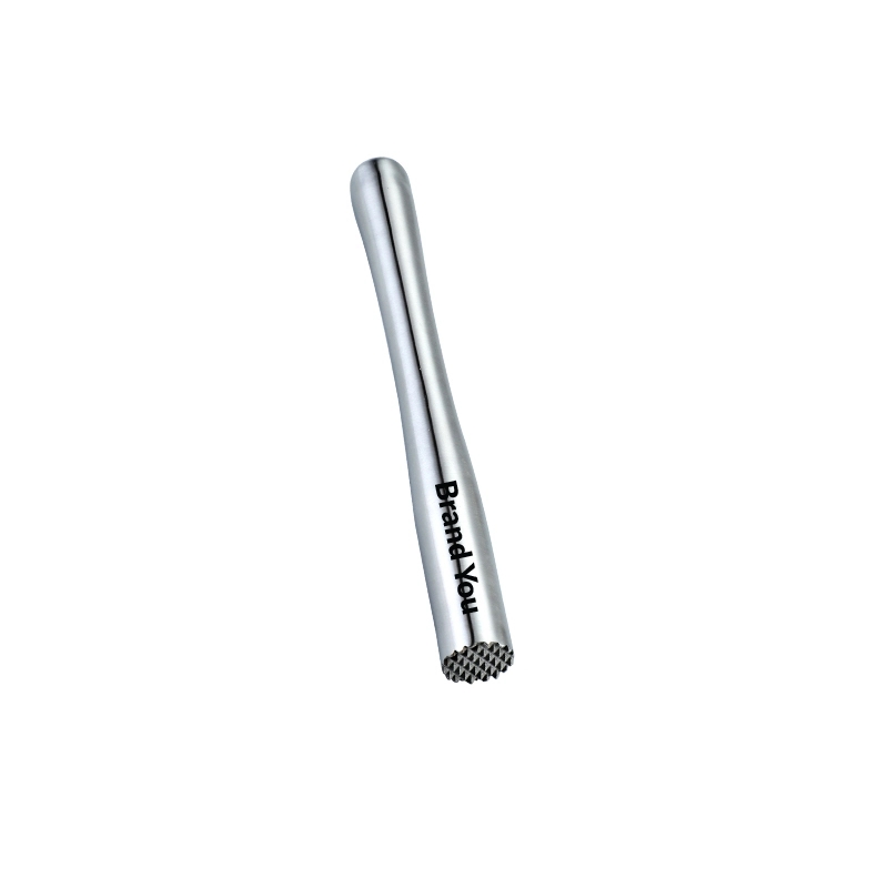 8" Serrated Edge Stainless Steel Cocktail Muddlers