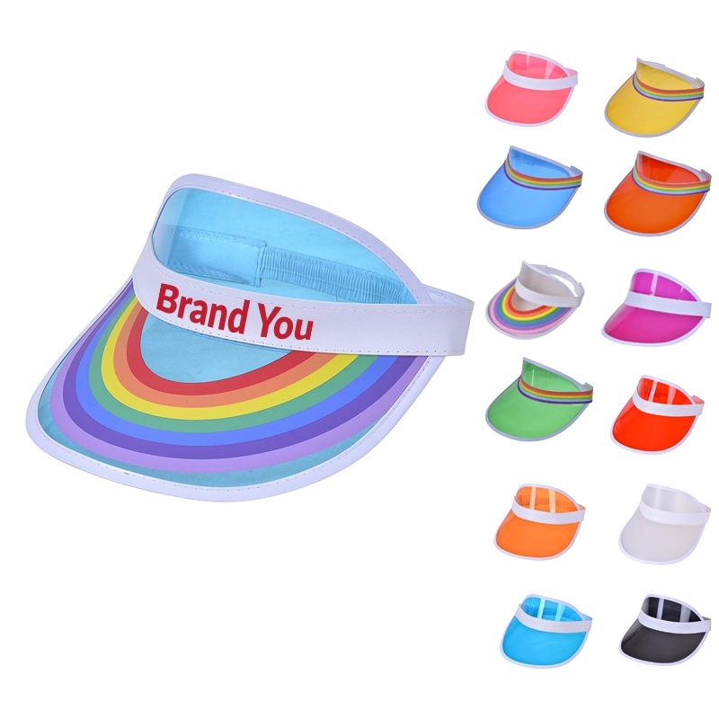 Rainbow PVC Sun Visor