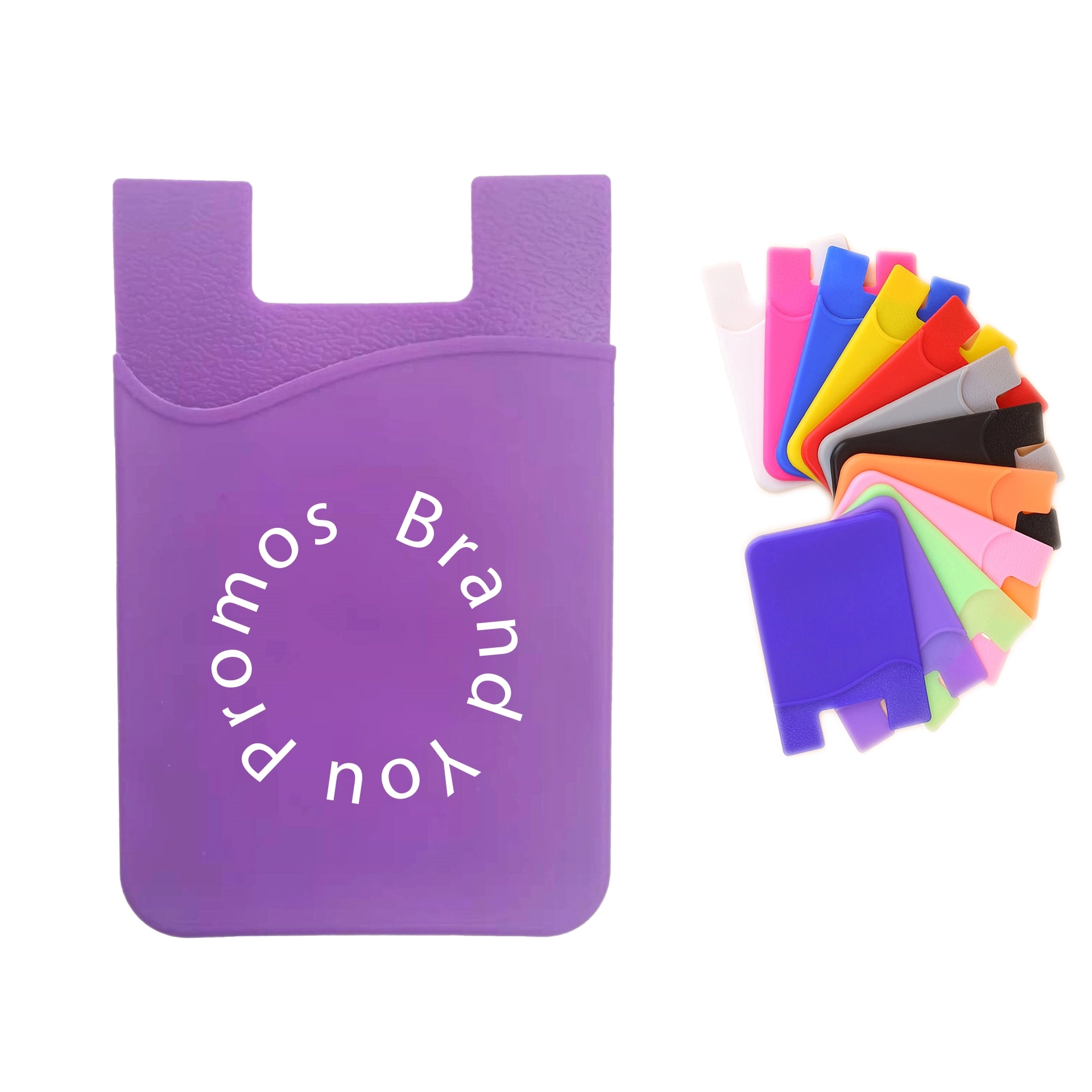Silicone Cell Phone Wallet Card Holder