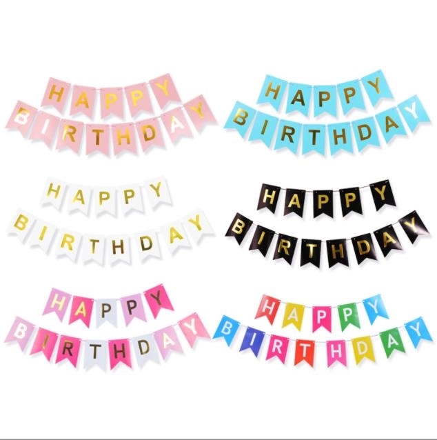 Happy Birthday Bunting Banner
