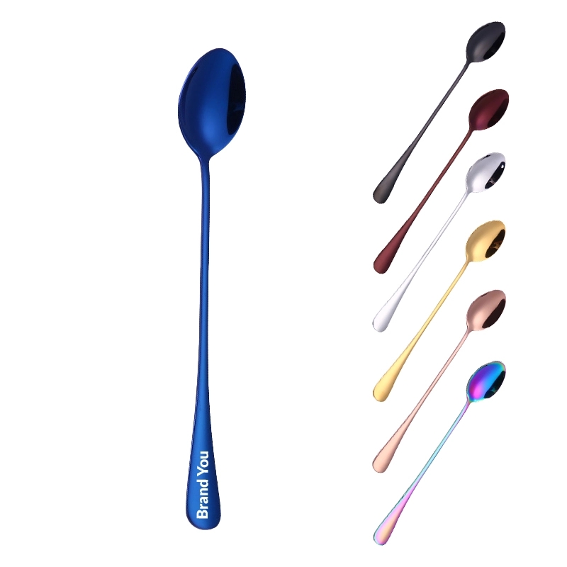 7.2" Stainless Steel Mixing Stirring Coffee Spoon