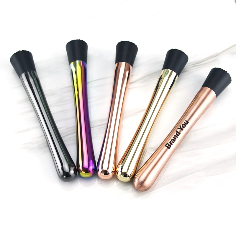 Multicolored 8" Stainless Steel Cocktail Muddler