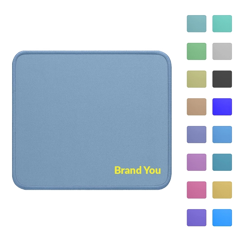 Full Color Imprint Rubber Mouse Pad w/ Stitched Edge
