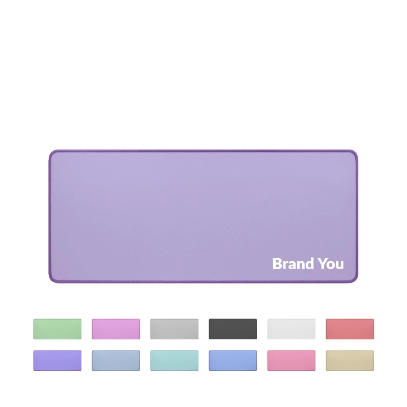 Full Color Large Rubber Mouse Pad w/ Stitched Edge