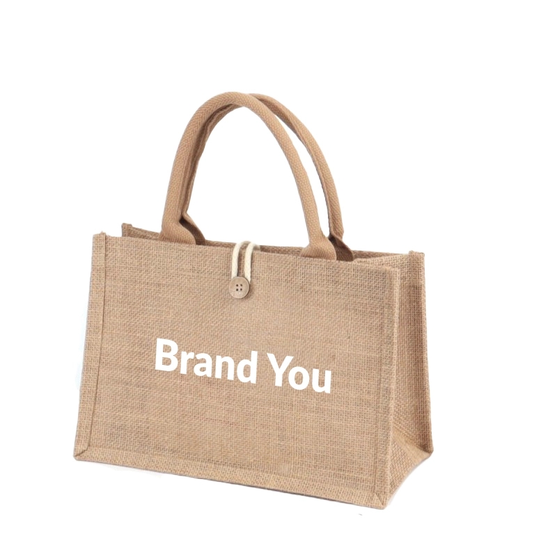 8 x 12" Jute Burlap Tote Bag