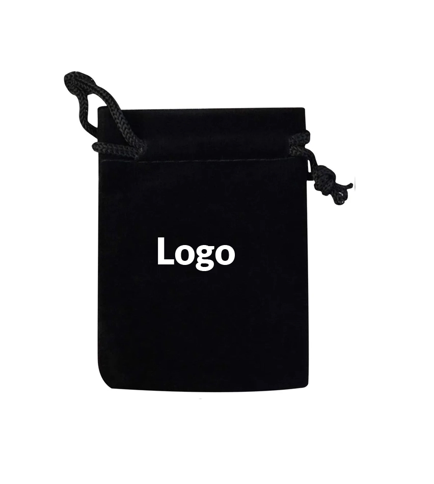 2 x 2 1/2" Velvet Double Drawstring Cloth Bag