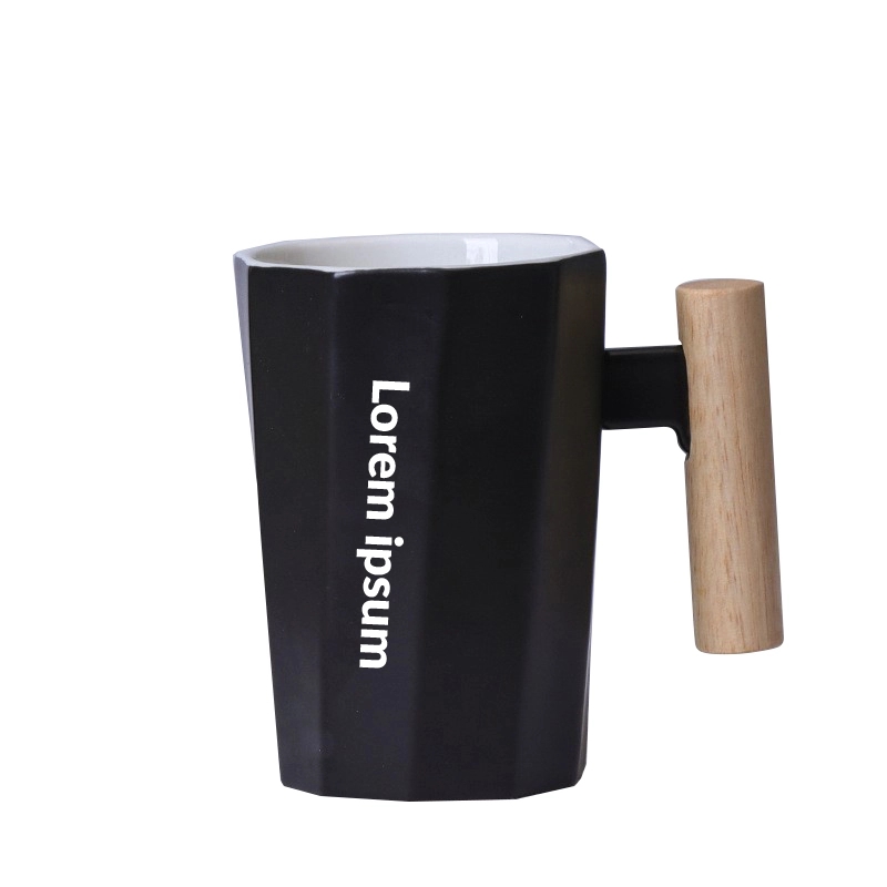 Flat-sided Nordic Ceramic Mug