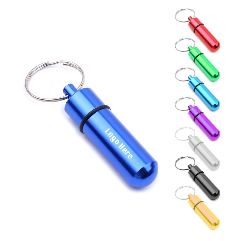 Mini Portable Aluminum Pill Holder
