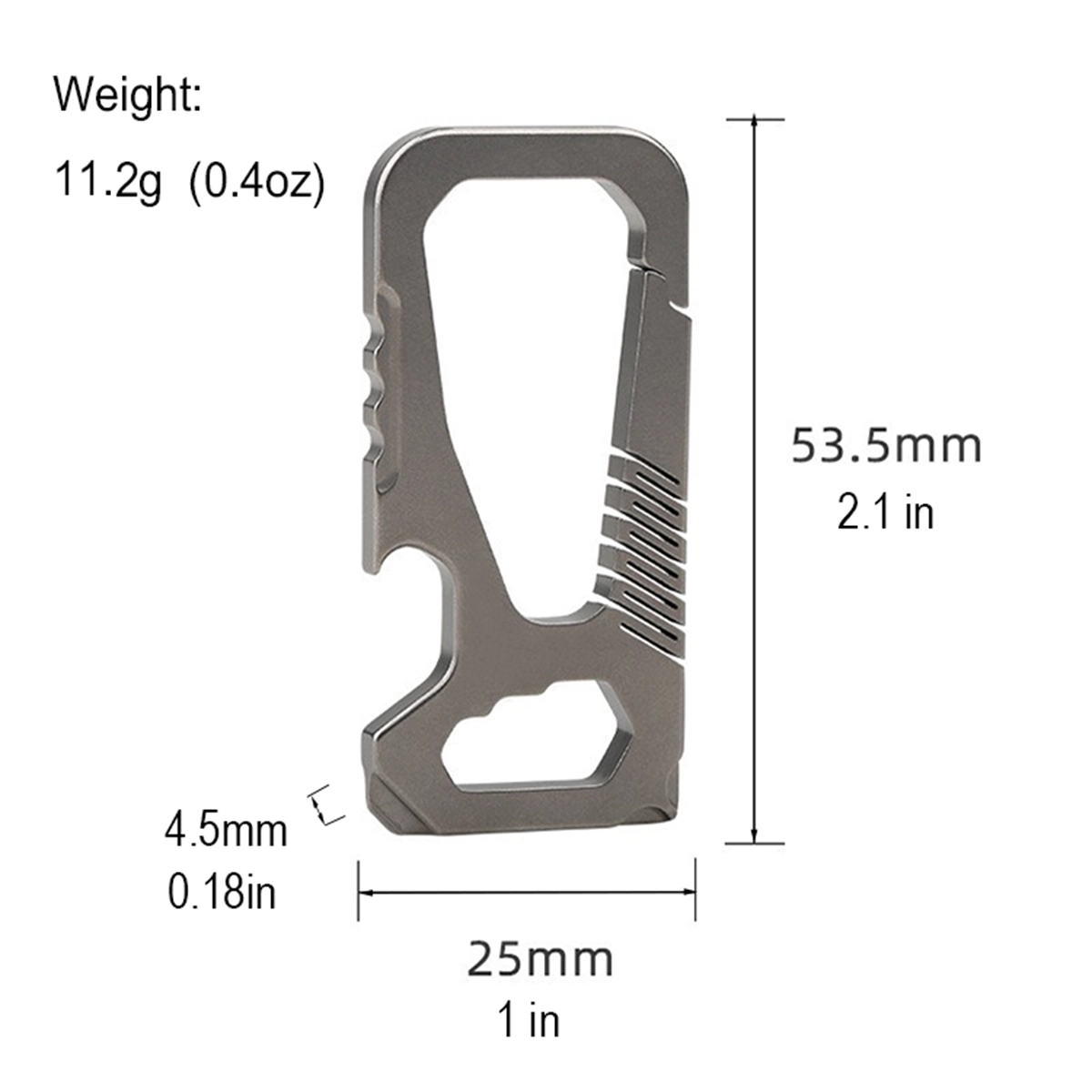 T4 Titanium Keychain Carabiner
