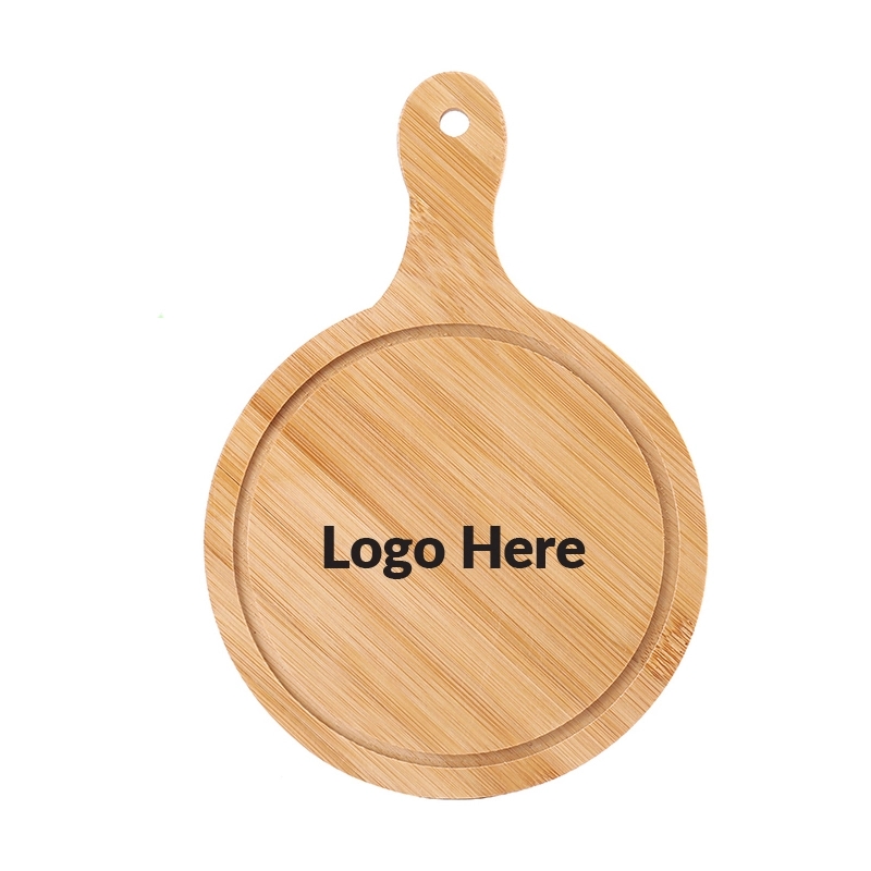 6" Bamboo Wood Pizza Peel Serving Tray