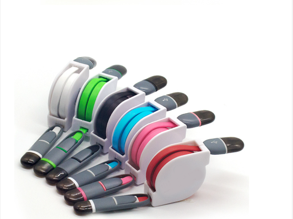 2 in 1 Retractable USB Cable