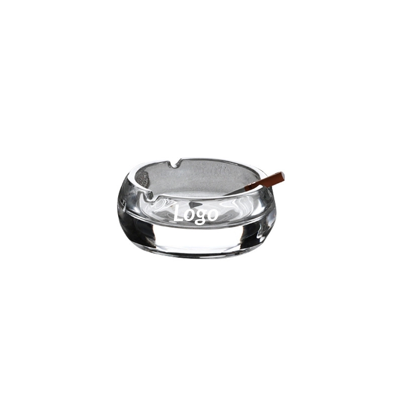 Modern Crystal Clear Glass Ashtray