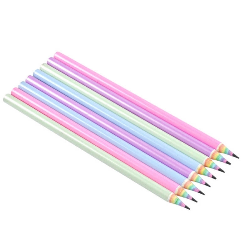 Pre-sharpened Rainbow Pencil with Eraser