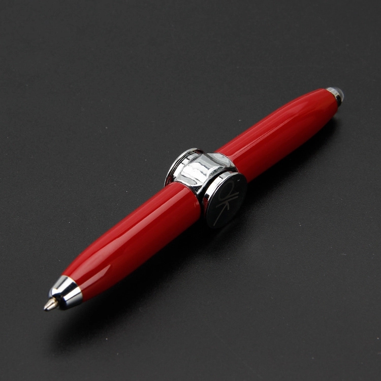 Fidget Spinner Rotating Pen with LED Light