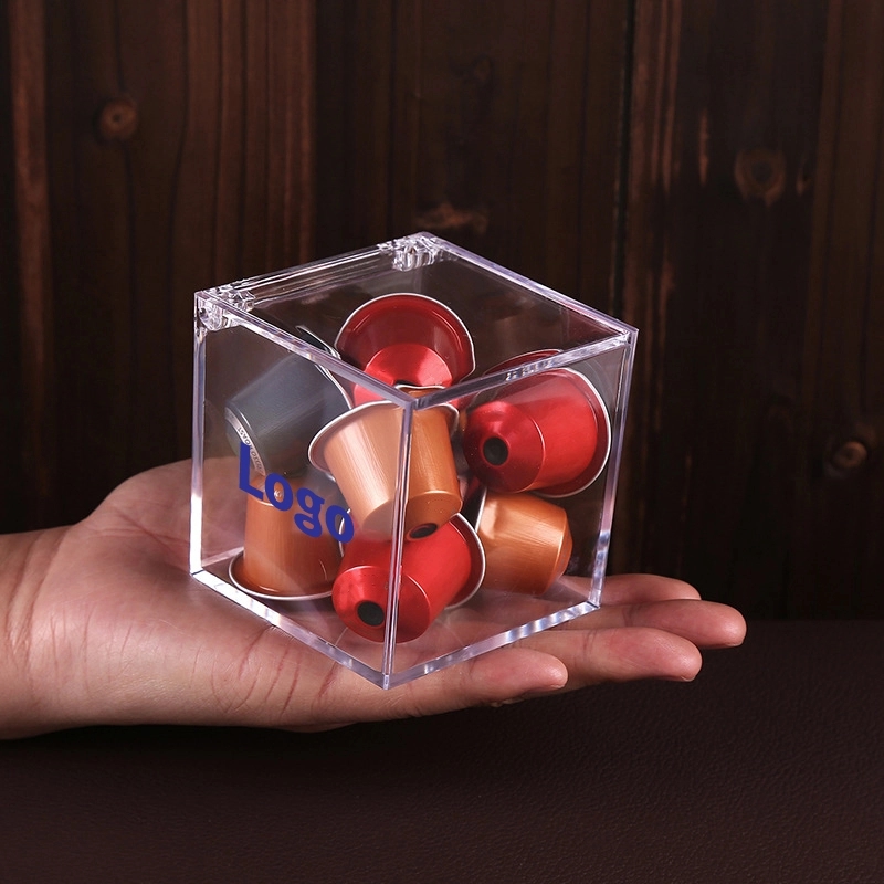 28 oz Clear Square Acrylic Box Organizer