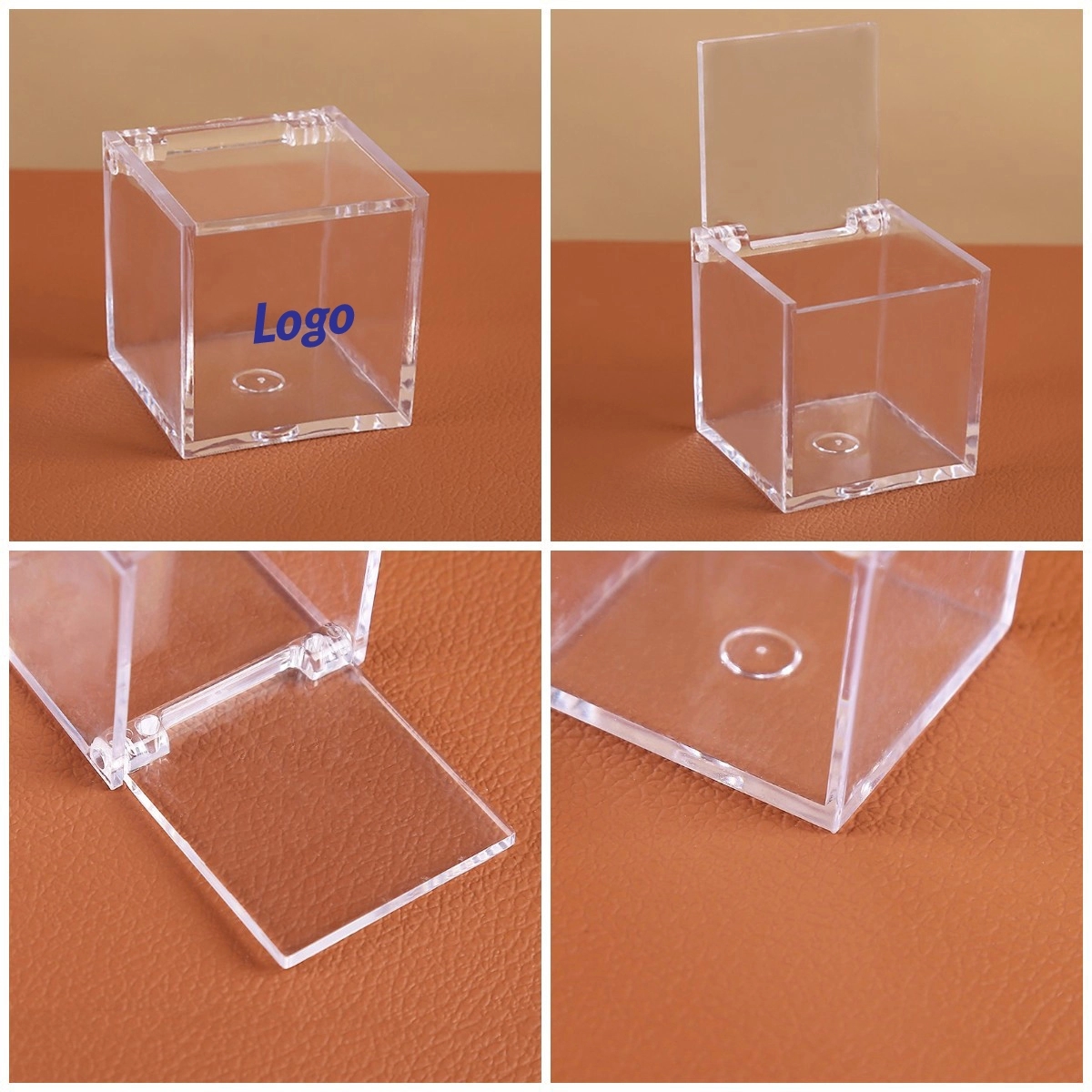 13 oz Clear Square Acrylic Organizer Case