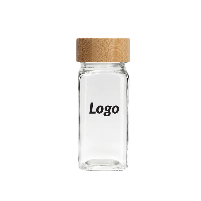 4oz Glass Spice Jar with Bamboo Lid