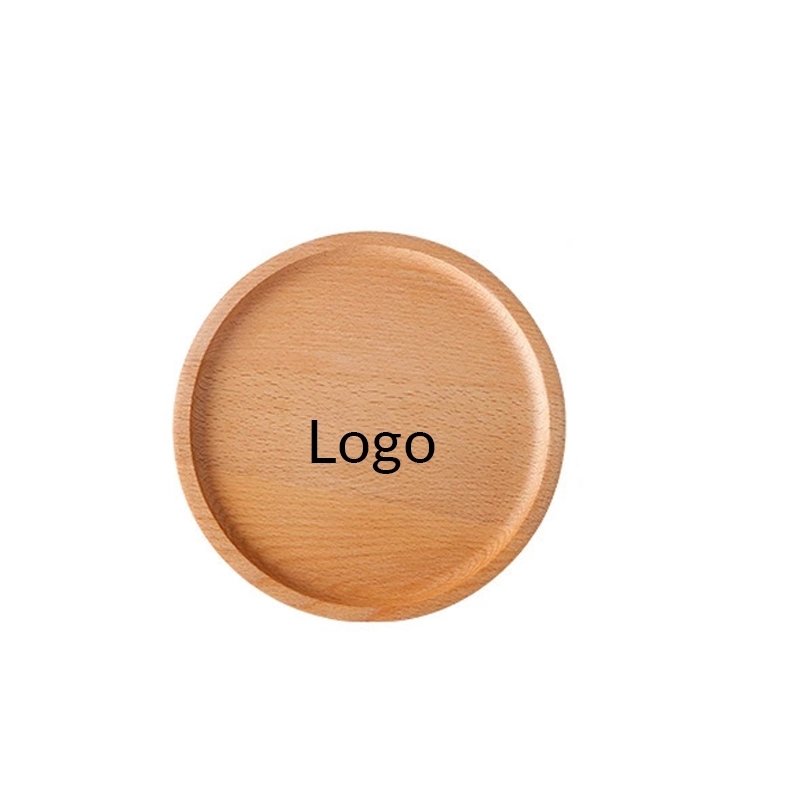 Round Beech Serving Tray