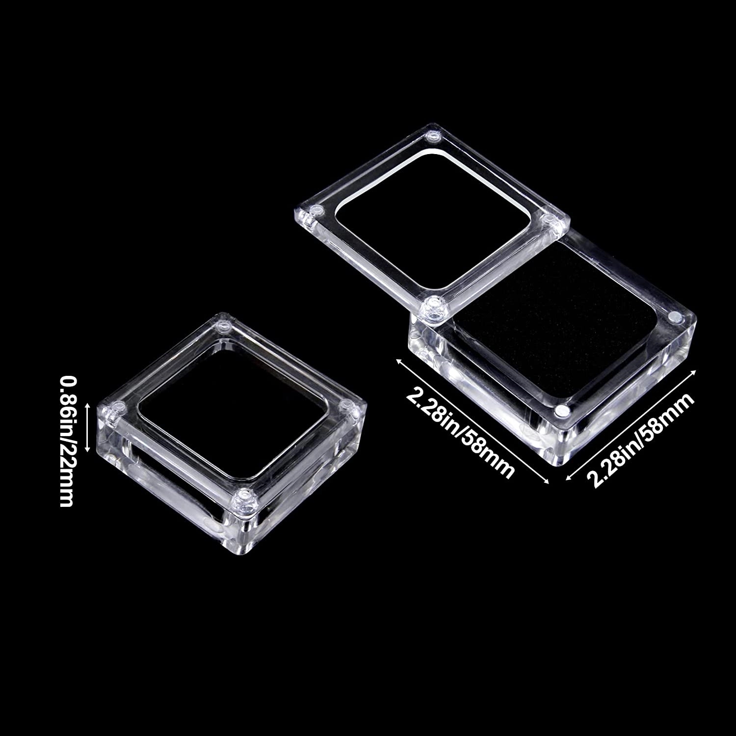 Small Acrylic Jewelry Box With Lid