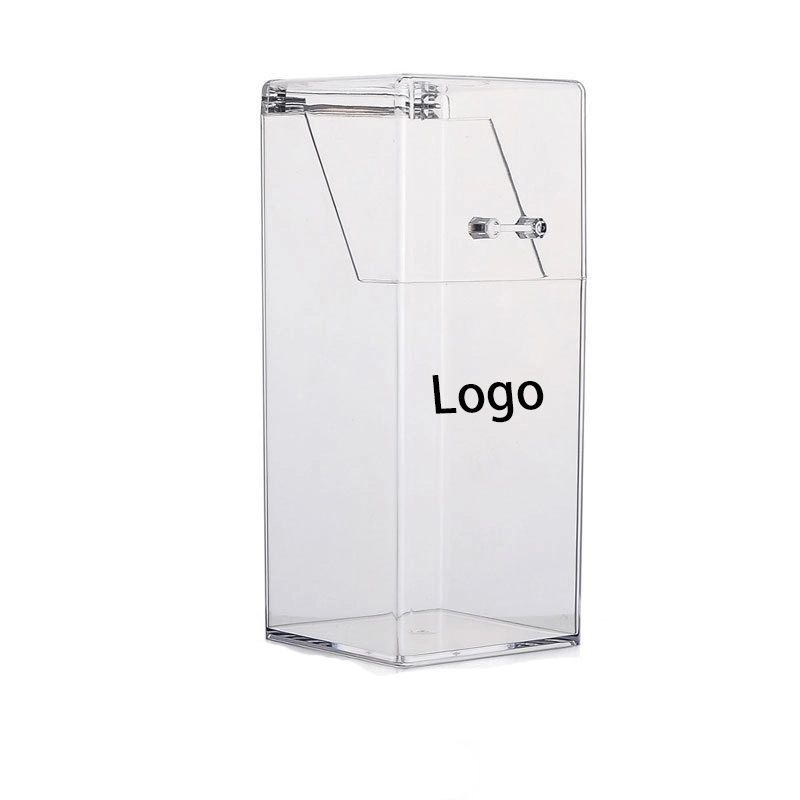 Makeup Brush Storage Container with Dustproof Cover and Hand