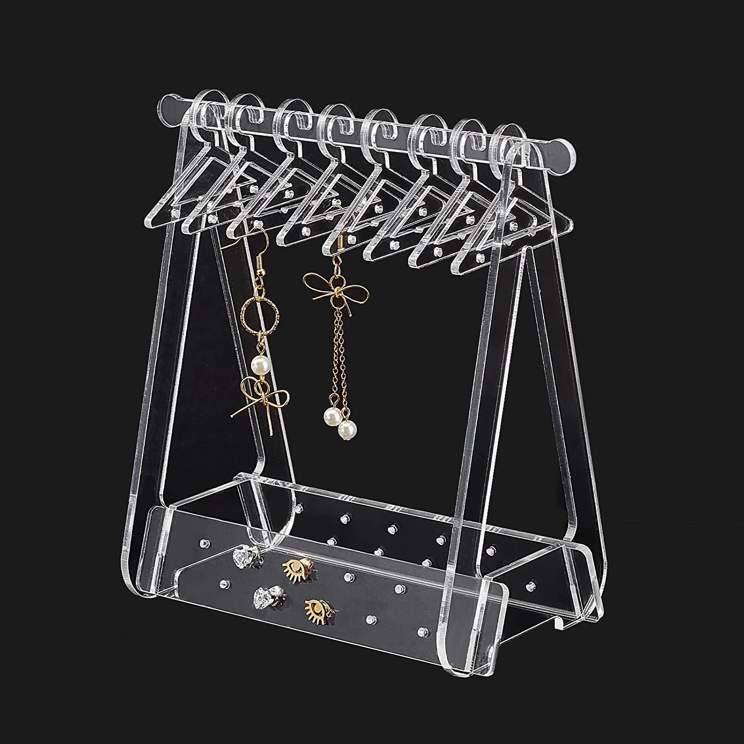 Transparent Acrylic Jewelry Rack