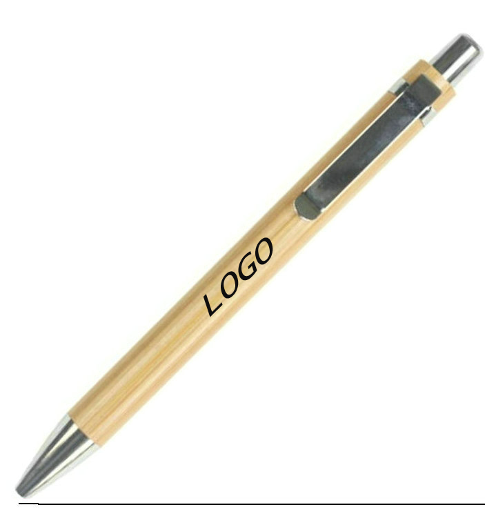 Bamboo Retractable Ballpoint Pen