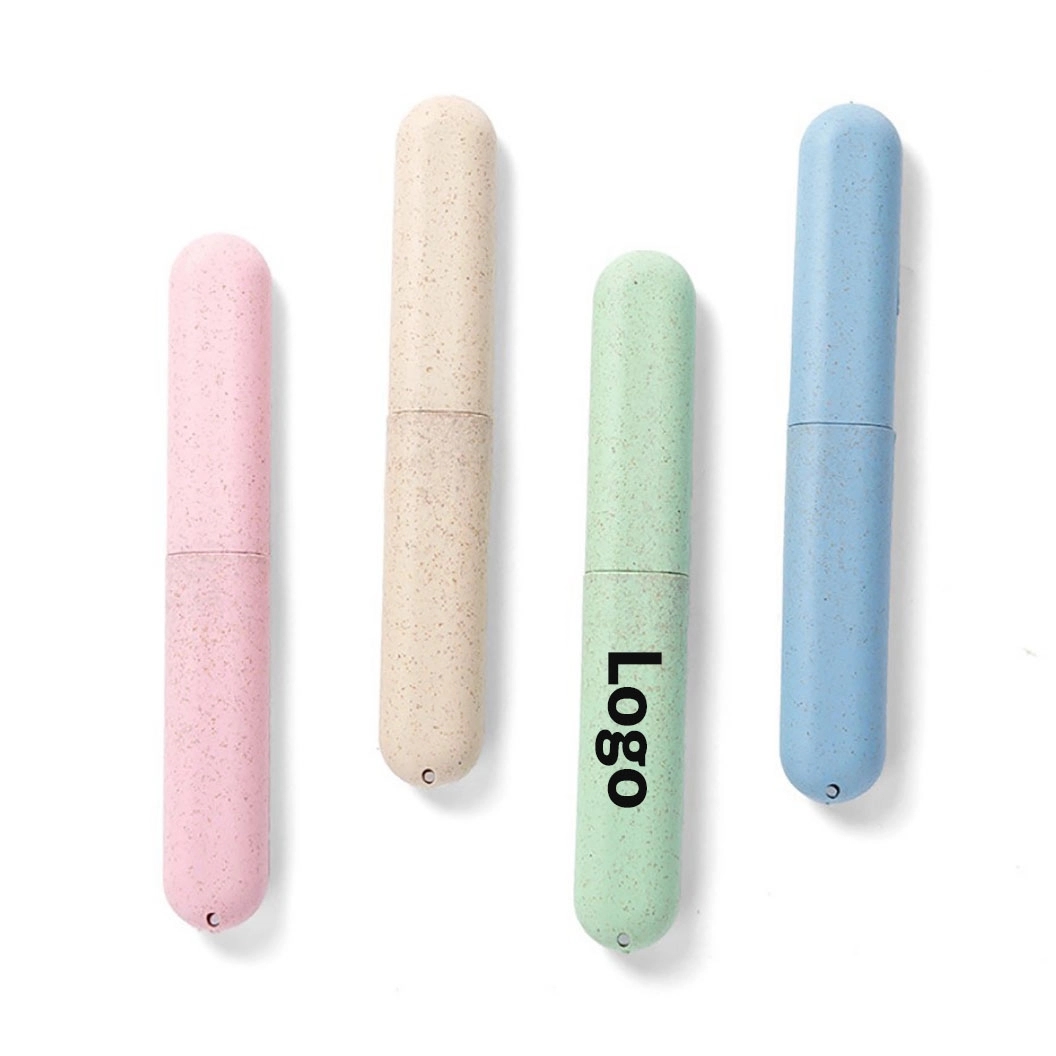 Portable Straw Toothbrush Case for Travel