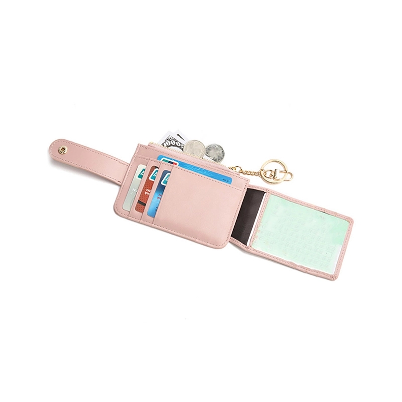 Compact Multi-Pocket Zippered Wallet