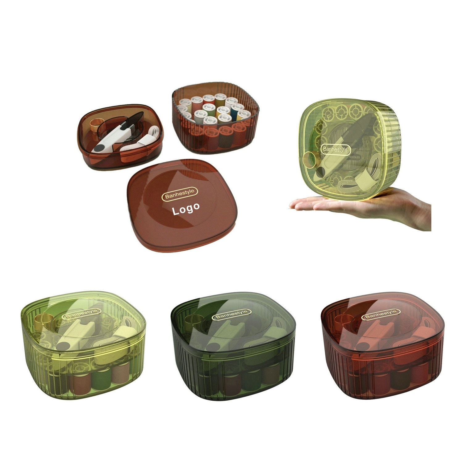 Portable Needle and Thread Kit Set for Sewing and Mending