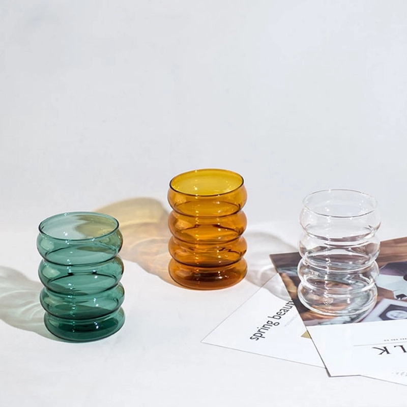 Ripple Wave Glass Mug
