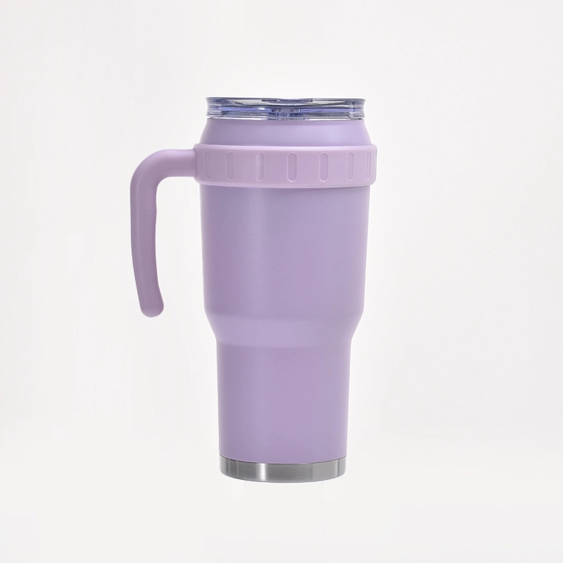40oz Stainless Steel cup with lid and straw