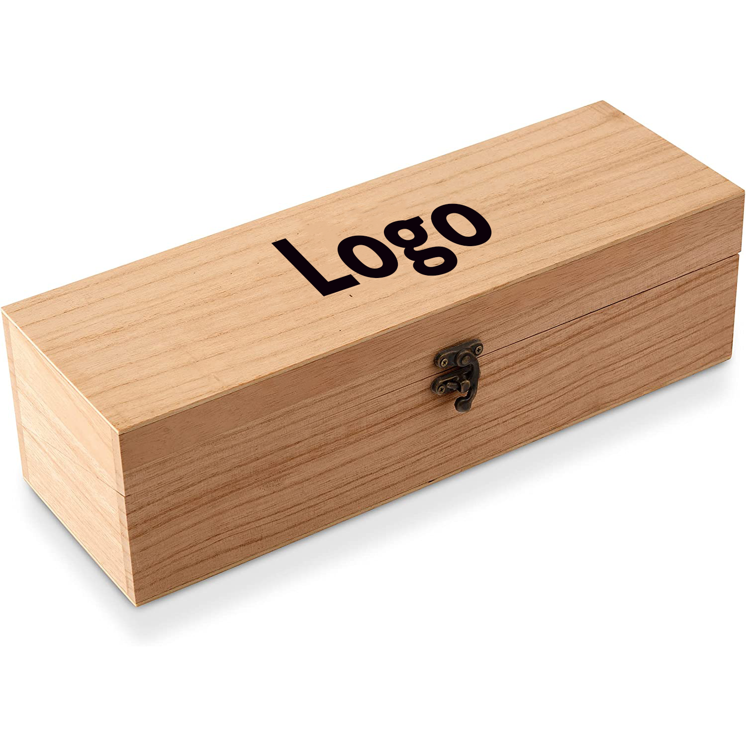 Wooden Wine Box with Handle