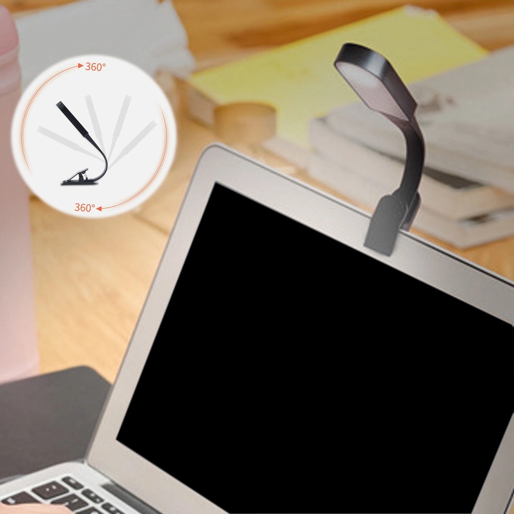 USB Rechargeable LED Light Strip with Clamp for Dorm Rooms