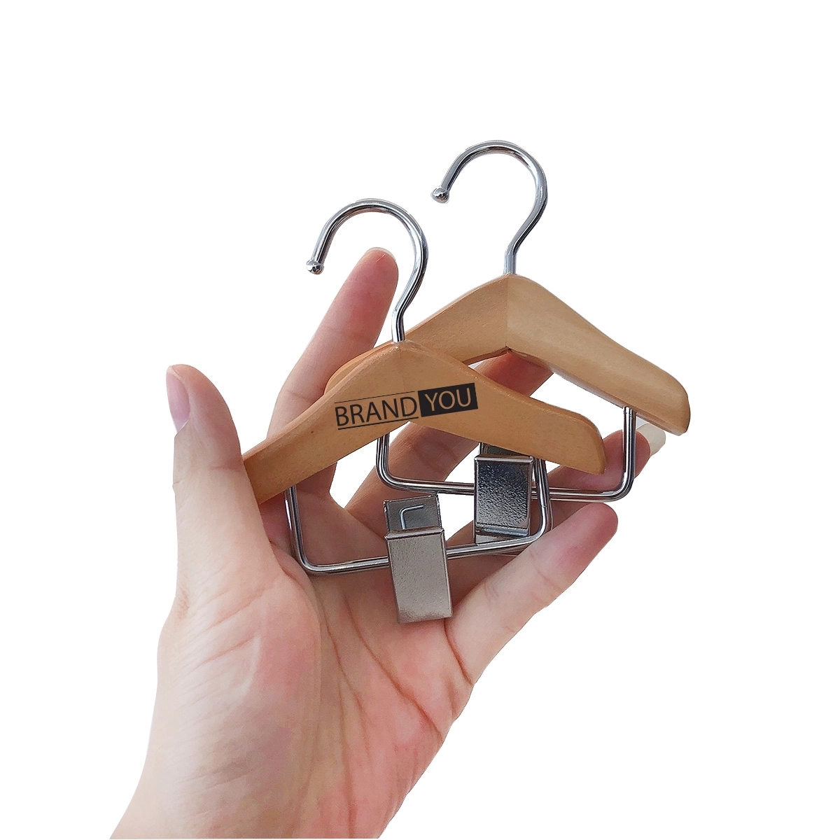 Pet Clothes Wooden Support - Non-slip Miniature Hangers