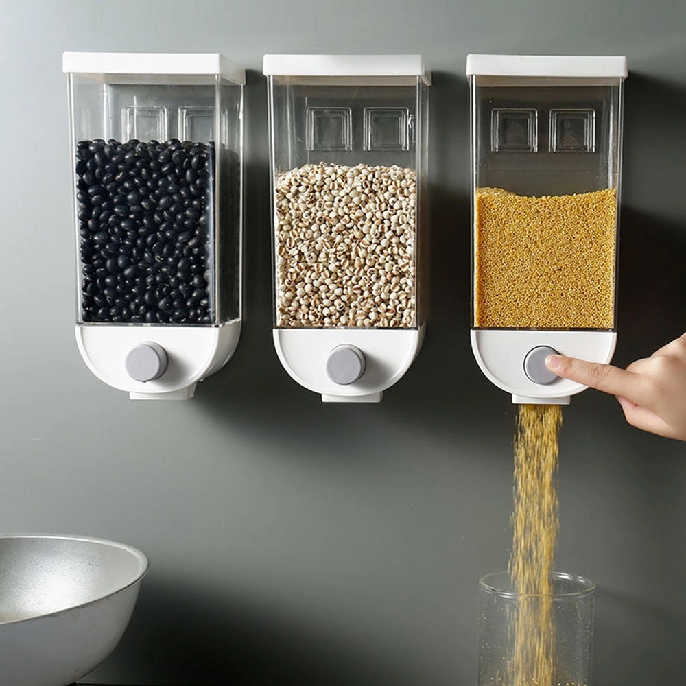 51oz Innovative Wall-Mounted Sealed Grain Storage Container