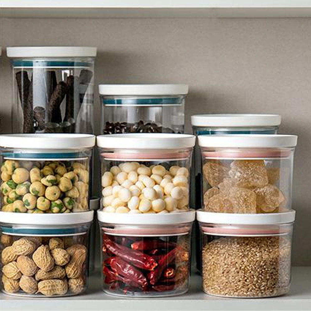 8oz Round Storage Jar for Kitchen Grains with Sealable Lid