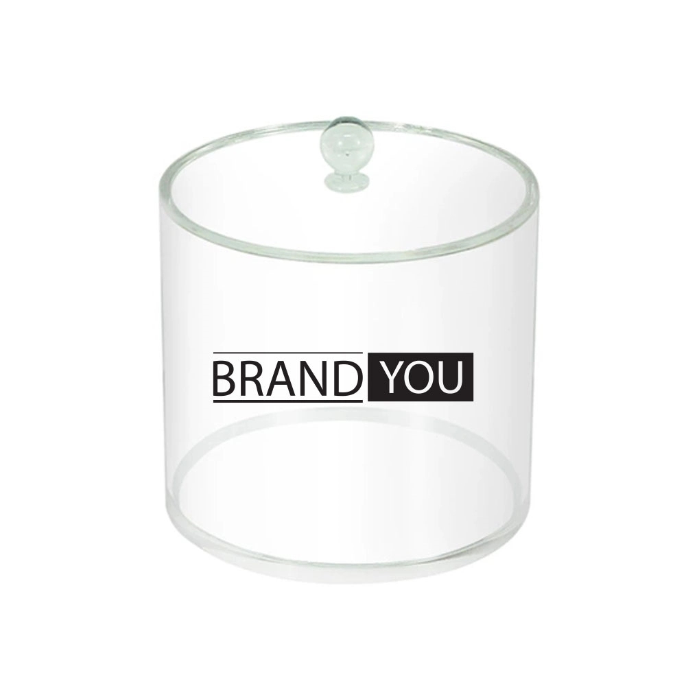Custom Acrylic Cylinder Storage with Lid