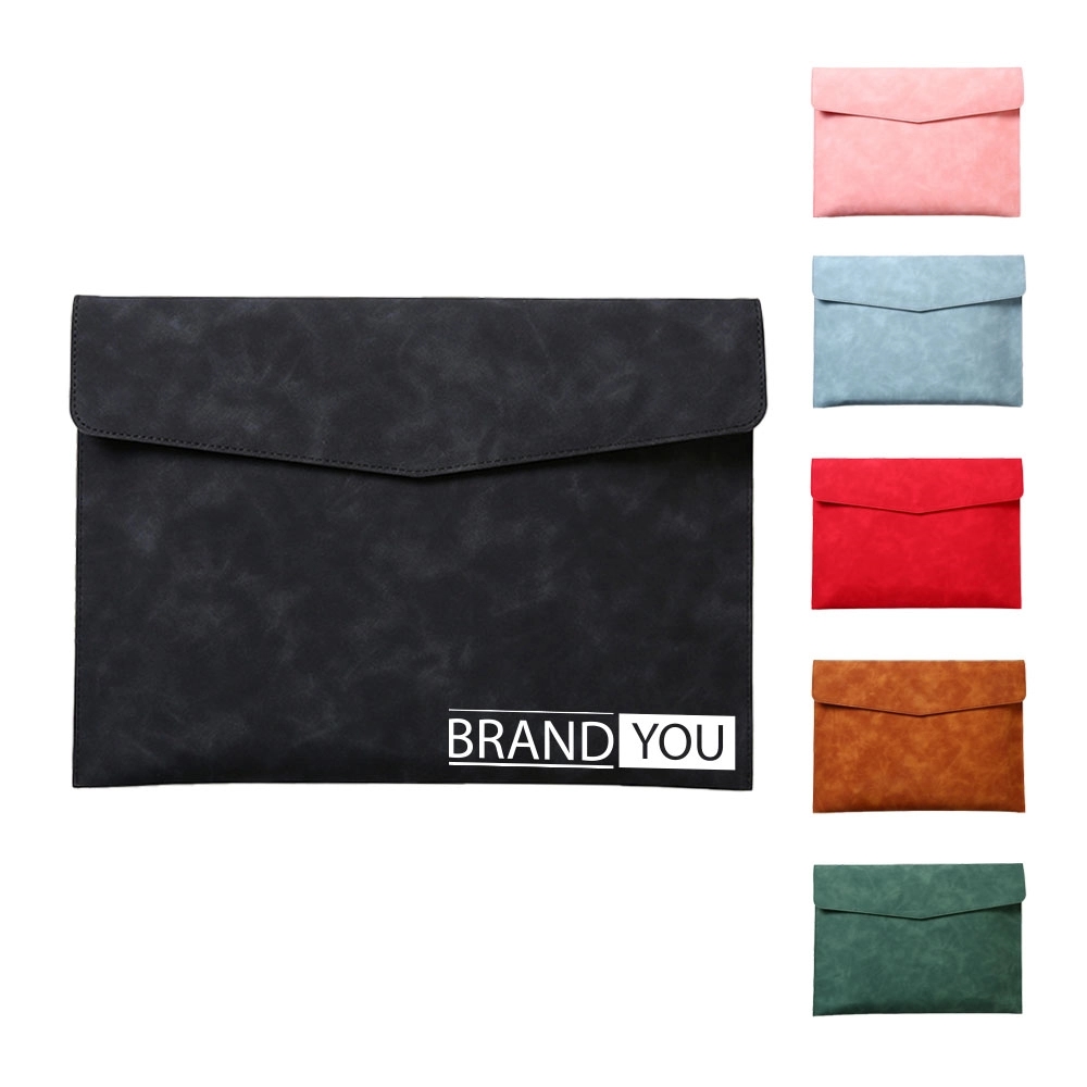 A4 PU Leather Document Folder With Tablet Storage