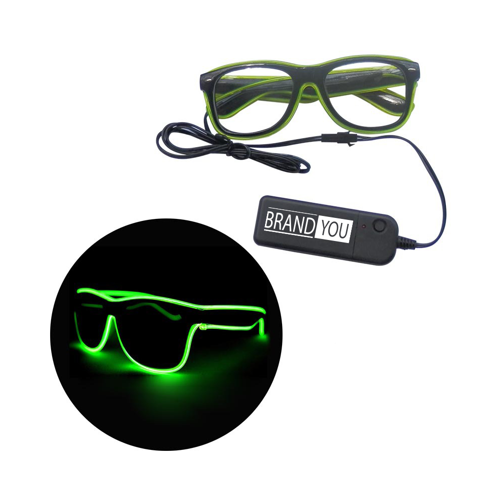 LED Illuminated Glasses with Manual Controls