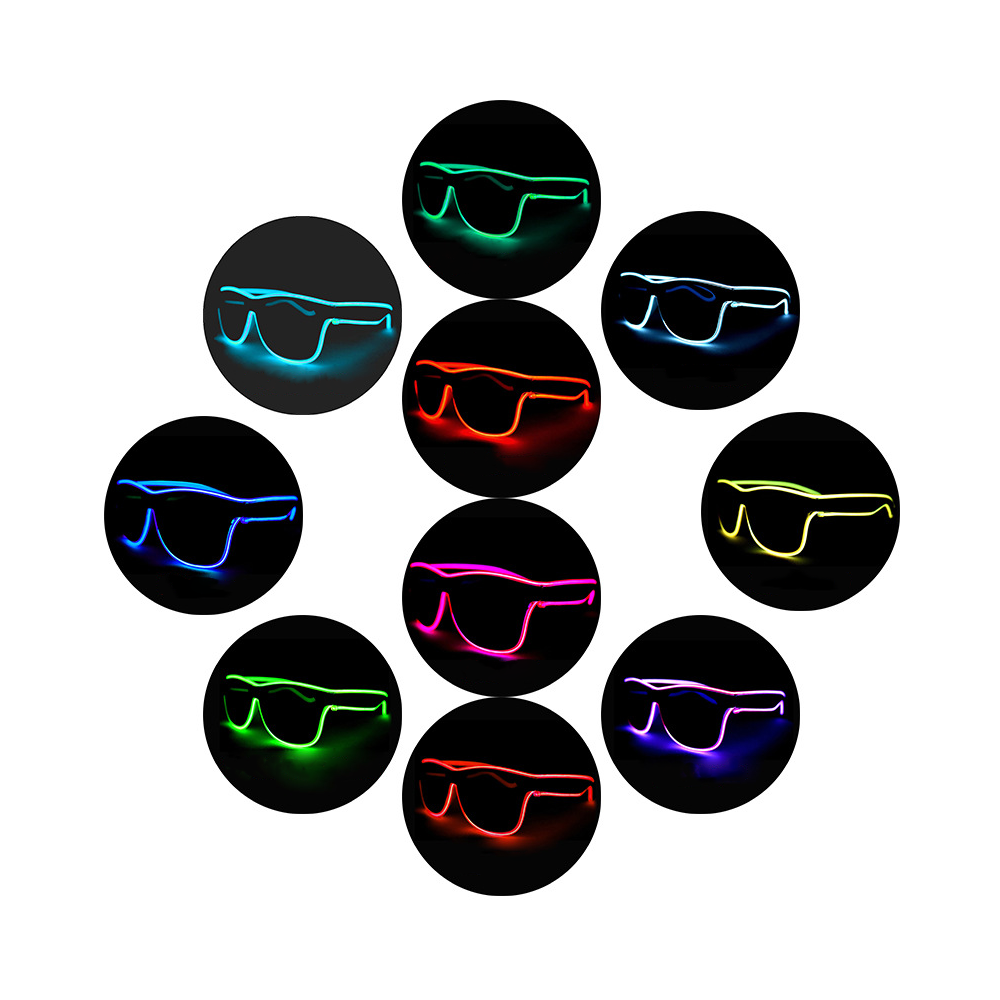 LED Illuminated Glasses with Manual Controls