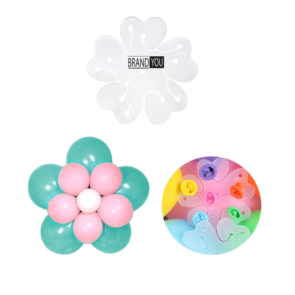 Double-Layered Flower Balloon Clips
