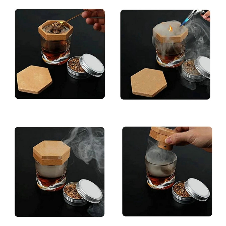 Enhance Your Cocktails With Our Wooden Smoking Kit