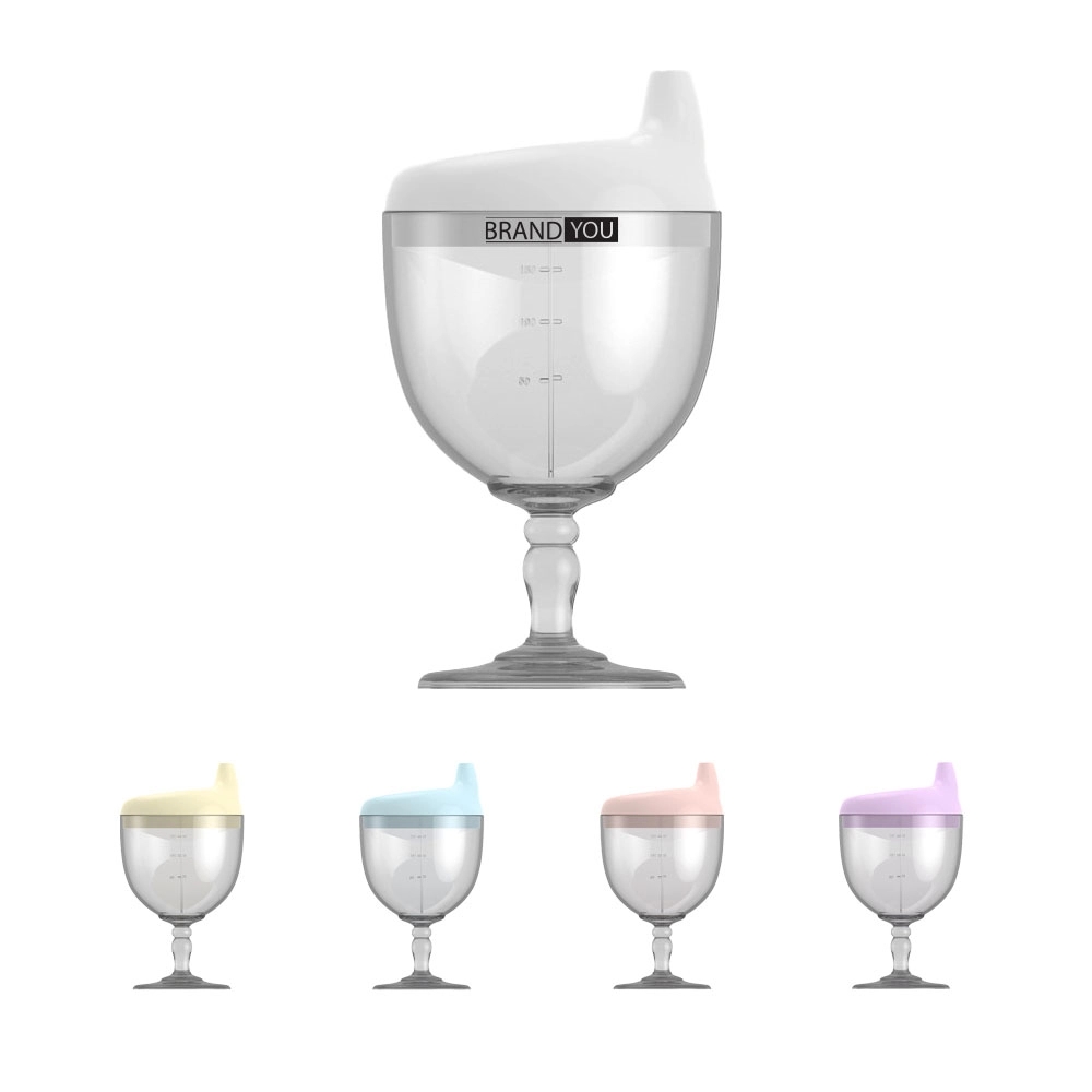 Leak-Proof Plastic Highball Cup With Silicone Lid For Kids