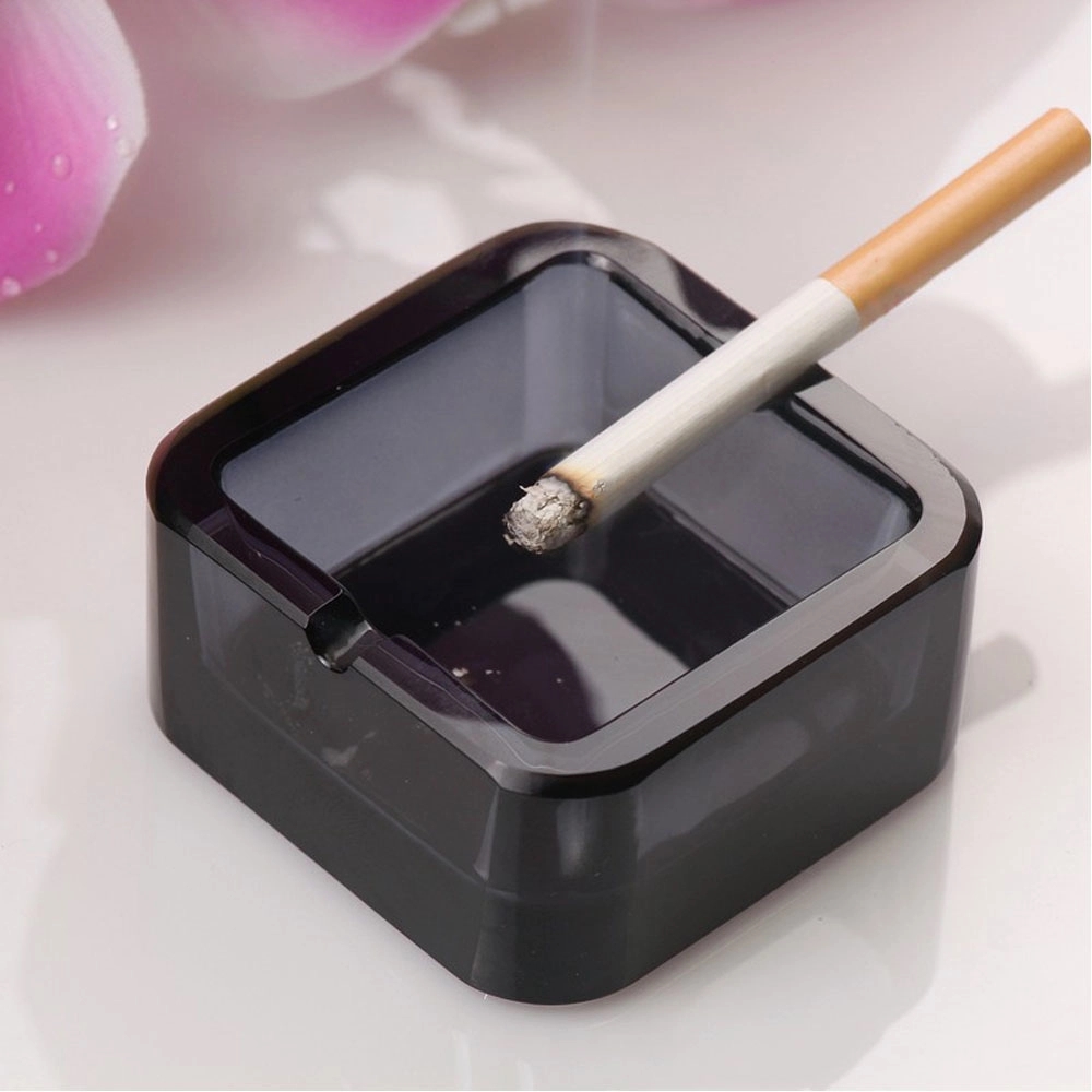 Elegant Square Glass Ashtray for Sophisticated Spaces