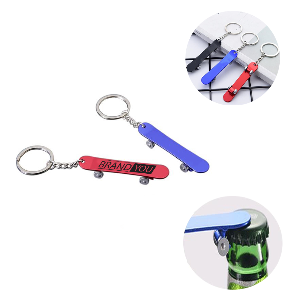 Metal Scooter Keychain Bottle Opener
