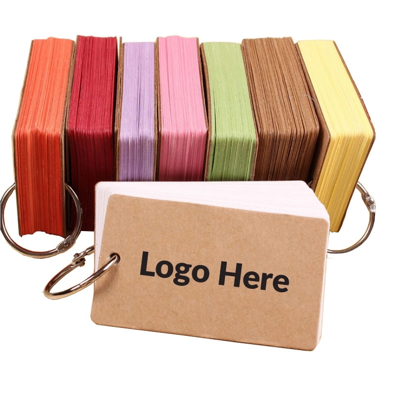 Blank English Vocabulary Flashcards with Binder
