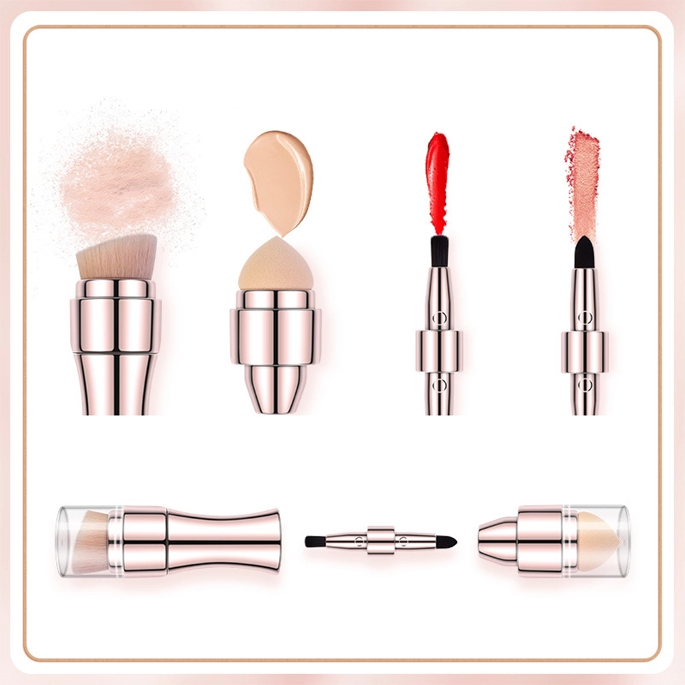 Swivel & Extend 4-In-1 Makeup Brush For Effortless Beauty