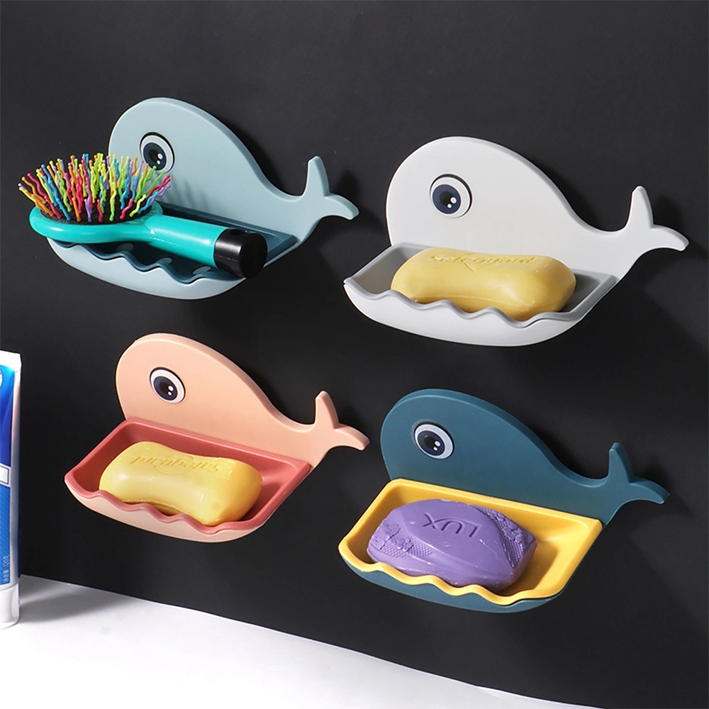 Whale Soap Dish: No-Drill Wall-Mounted Bathroom Accessory