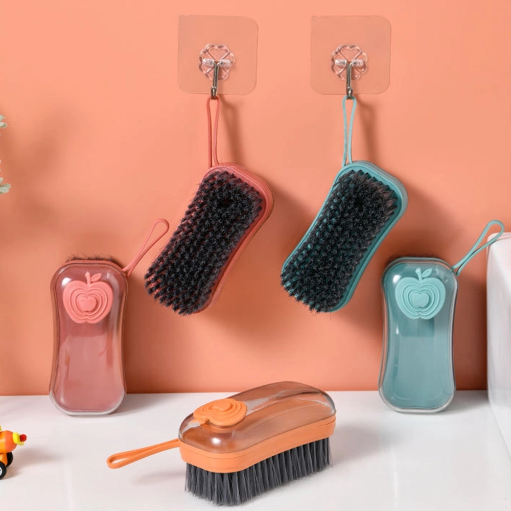 Liquid-Addable Cleaning Brush for Clothes & Shoes