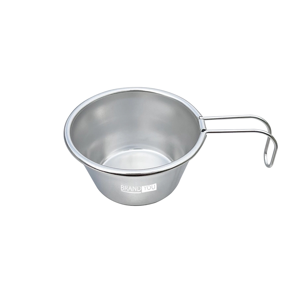 1Oz Stainless Steel Mini Shala Cup with Handle for Outdoors